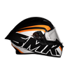 SMK Stellar Sports Stage Gloss Black White Orange (GL217) Helmet
