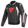 Dainese Super Speed 3 Perforated Leather Jacket (Black White Fluro Red)