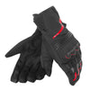 Dainese TEMPEST Unisex D-DRY® Short Gloves Black Red