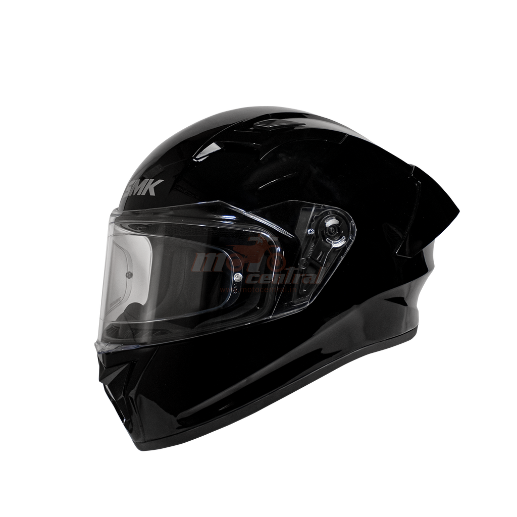 SMK Stellar Sports Gloss Solid Black (GL200) Helmet