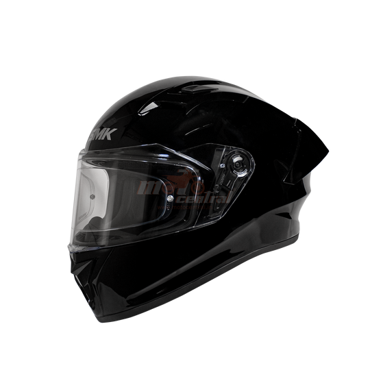 SMK Stellar Sports Gloss Solid Black (GL200) Helmet
