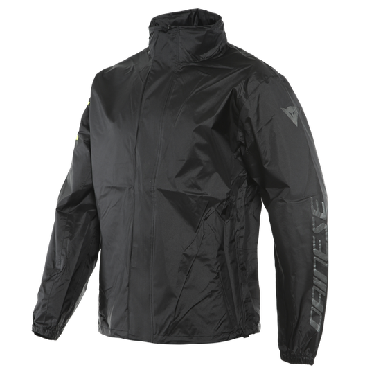 Dainese VR46 Rain Jacket Black Fluro Yellow