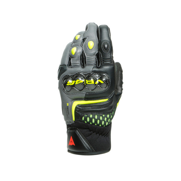 Dainese VR46 SECTOR SHORT GLOVES (Black Anthracite Fluro Yellow