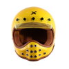 AXOR Retro Moto-X Yellow Helmet