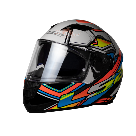 LS2 FF320 Stream Evo Xdorn White Neon Orange Gloss Helmet