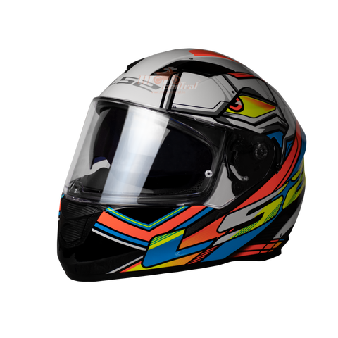 LS2 FF320 Stream Evo Xdorn White Neon Orange Gloss Helmet