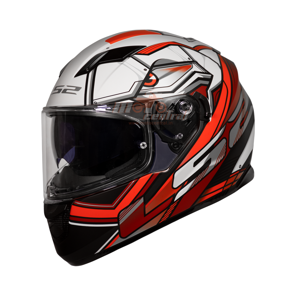 LS2 FF320 Stream Evo Xdorn White Red Gloss Helmet