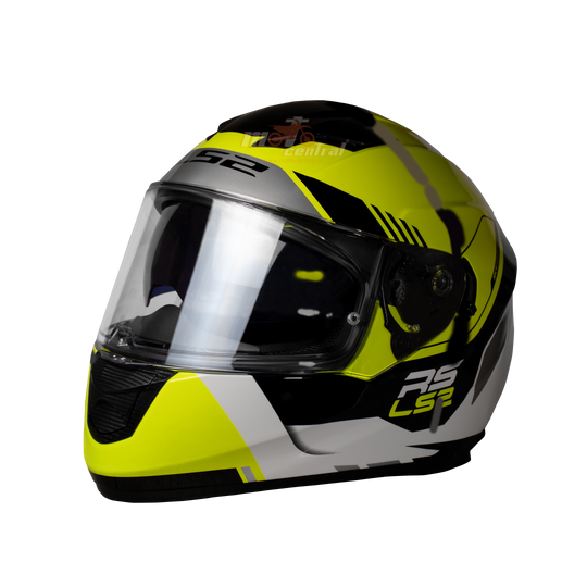 LS2 FF320 Stream Evo Xplorer White Hi Viz Yellow Matt Helmet