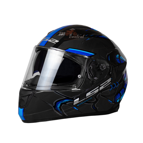 LS2 FF320 Stream Evo Zuko Black Blue Matt Helmet