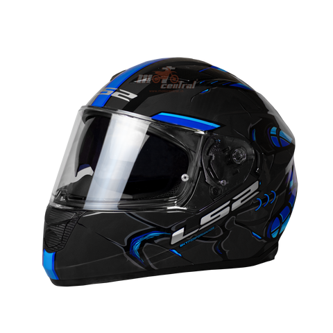 LS2 FF320 Stream Evo Zuko Black Blue Gloss Helmet