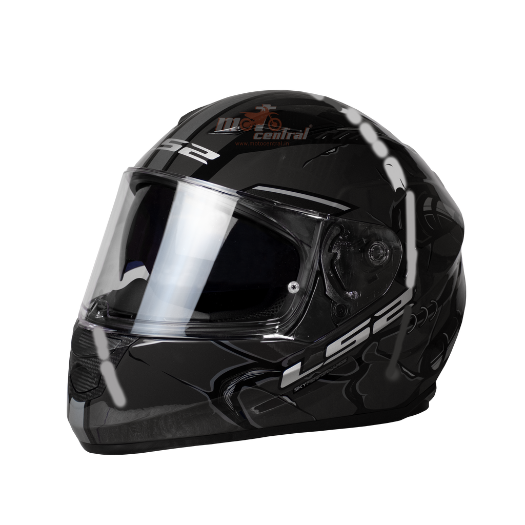 LS2 FF320 Stream Evo Zuko Black Grey Gloss Helmet