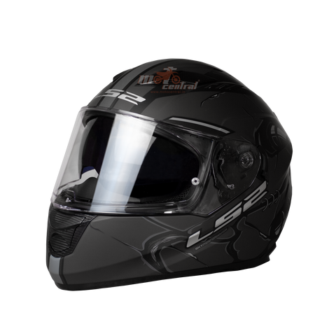 LS2 FF320 Stream Evo Zuko Black Grey Matt Helmet